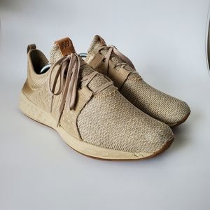 New Balance Mens Fresh Foam Knit Suede Cruz Casual Sneakers Tan Size 12